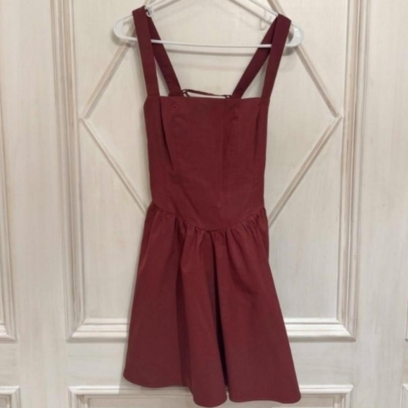 Mini Maroon Dress - Picture 4 of 4